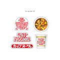 Japan Nissin Cup Noodles Die-cut Flake Seal Sticker Pack - Shrimp Flavor - 2