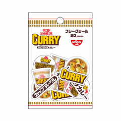 Japan Nissin Cup Noodles Die-cut Flake Seal Sticker Pack - Curry Flavor