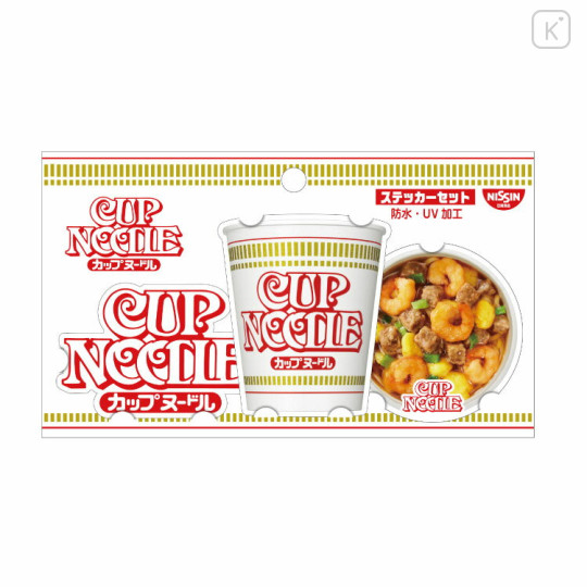 Japan Nissin Cup Noodles Moblie Sticker Set - Shrimp Flavor - 1