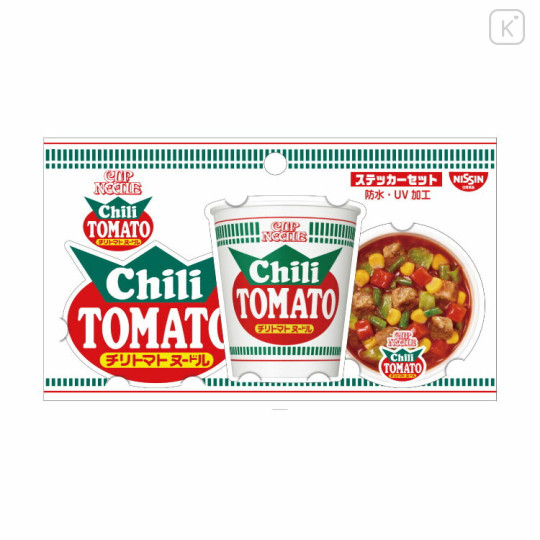 Japan Nissin Cup Noodles Moblie Sticker Set - Chili Tomato Flavor - 1