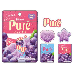 Japan Pure Gummy Die-cut Flake Seal Sticker Pack - Grape Flavor