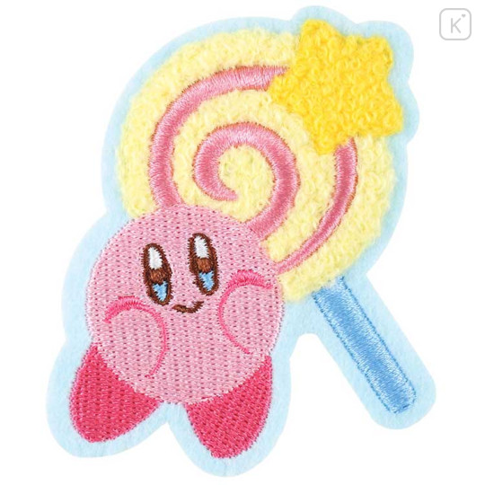Japan Kirby Versatile Iron-On and Sticker Patch - Kirby : Lollipop - 1
