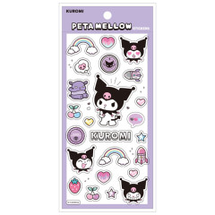 Japan Sanrio Clear Plump 3D Sticker - Kuromi : Peta Mellow
