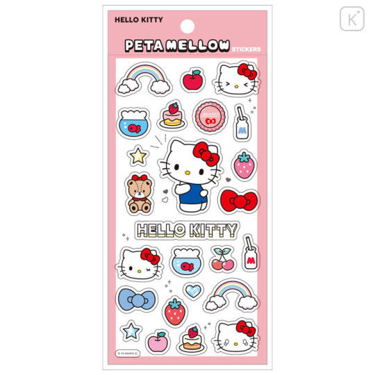 Japan Sanrio Clear Plump 3D Sticker - Hello Kitty : Peta Mellow - 1