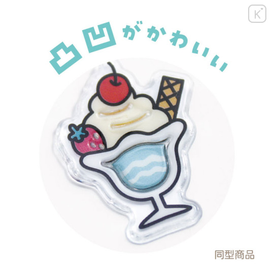 Japan Sanrio Clear Plump 3D Sticker - Hello Kitty : Peta Mellow - 2