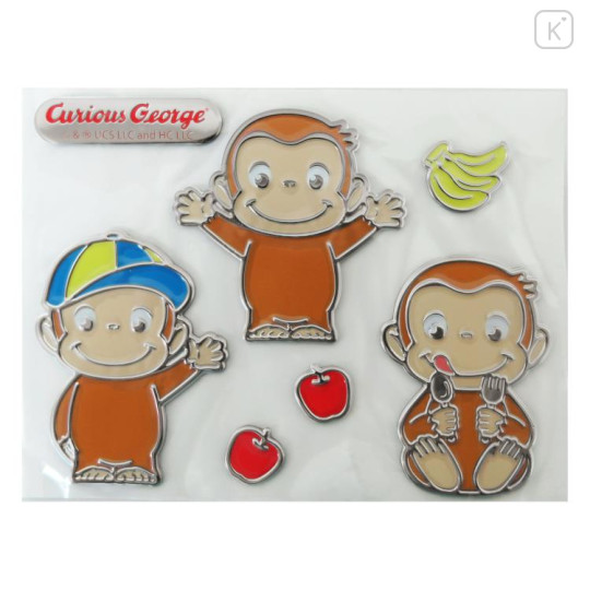 Japan Curious George Emblem Deco Sticker - Car - 1
