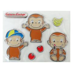 Japan Curious George Emblem Deco Sticker - Car