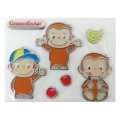 Japan Curious George Emblem Deco Sticker - Car - 1