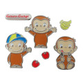 Japan Curious George Emblem Deco Sticker - Car - 2