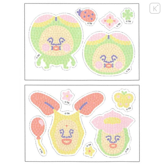 Japan Kobitos DIY Rhinestone Art Sticker Set - Plum Blossom Sumo Mono Uchi - 2