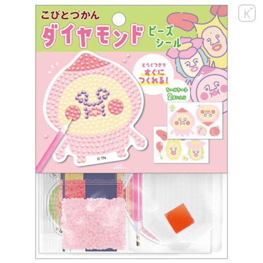 Japan Kobitos DIY Rhinestone Art Sticker Set - Peach Blossom Kakure Momojiri - 1