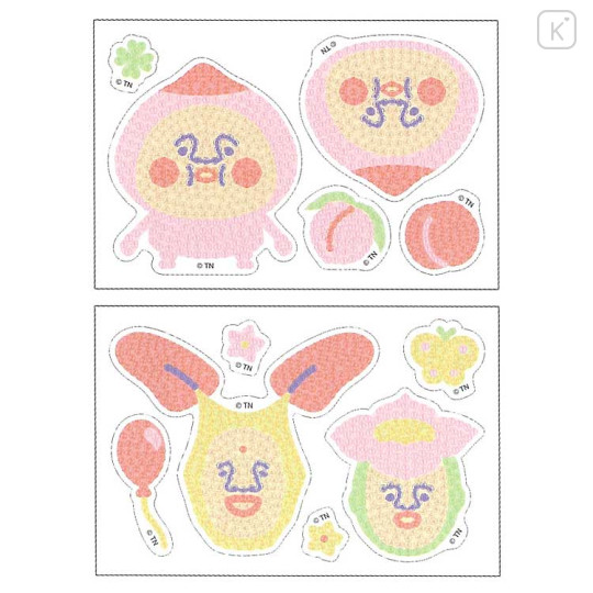 Japan Kobitos DIY Rhinestone Art Sticker Set - Peach Blossom Kakure Momojiri - 2
