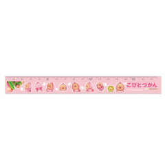 Japan Kobitos 17cm Ruler - Kakure Momojiri Peach Blossom