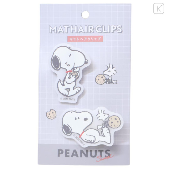 Japan Peanuts Acrylic Hair Clip - Snoopy & Woodstock : Cookie - 1