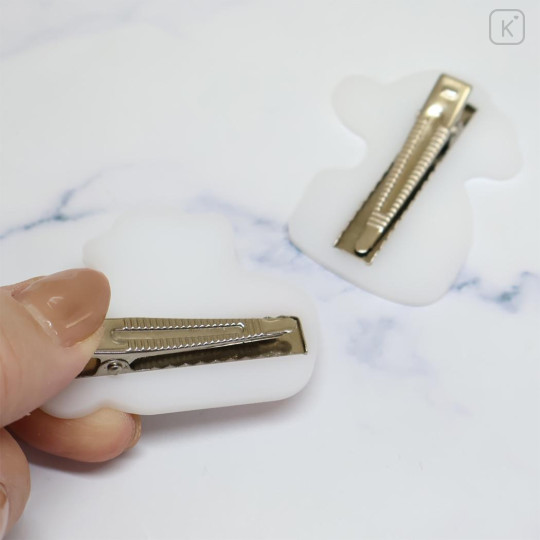 Japan Peanuts Acrylic Hair Clip - Olaf & Snoopy : Macaroon - 2