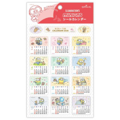 Japan Minions Calendar Sticker - Bob & Tim 2026