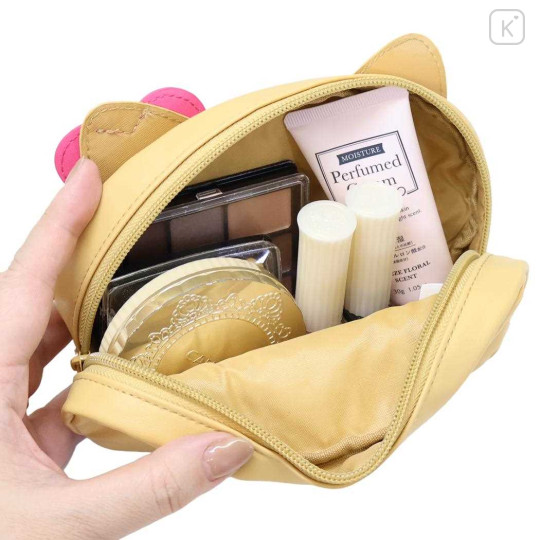 Japan Sanrio Mascot Cosmetic Pouch - Hello Kitty : Tan Swimsuit Party Y2K - 3