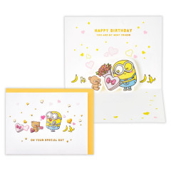 Japan Minions 3D Greeting Card - Minions : Happy Birthday Bob's Best Friend