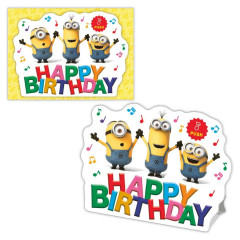 Japan Minions 3D Greeting Card - Minions : Happy Birthday & Music