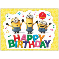 Japan Minions 3D Greeting Card - Minions : Happy Birthday & Music - 3