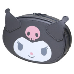 Japan Sanrio Mascot Cosmetic Pouch - Kuromi : Face