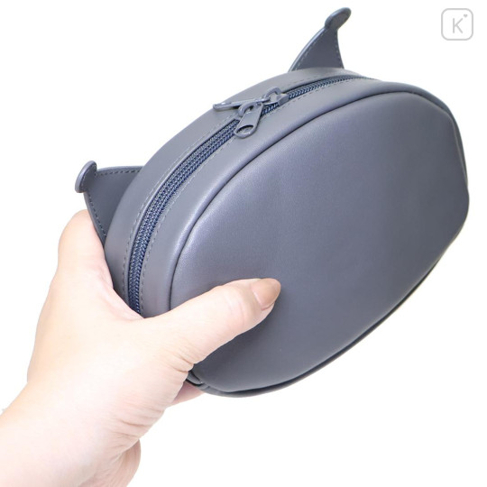 Japan Sanrio Mascot Cosmetic Pouch - Kuromi : Face - 2