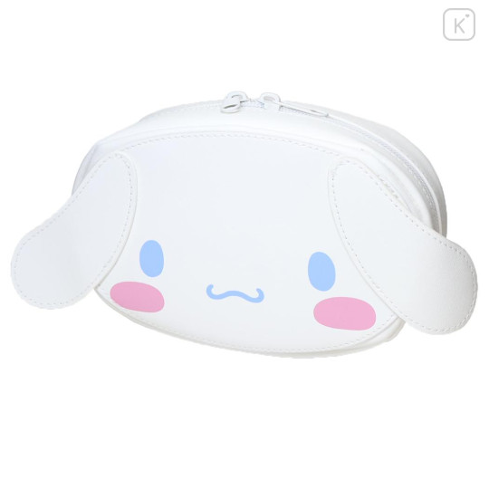Japan Sanrio Mascot Cosmetic Pouch - Cinnamoroll : Face White - 1