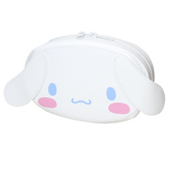 Japan Sanrio Mascot Cosmetic Pouch - Cinnamoroll : Face White
