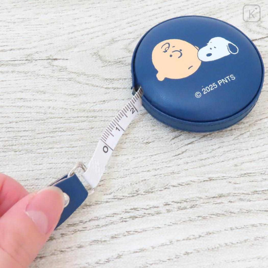 Japan Peanuts Measuring Tape - Snoopy : Navy - 3
