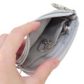 Japan Peanuts Key Case Card Holder & Coin Case - Snoopy : Take It Easy Metallic Silver - 3