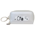 Japan Peanuts Key Case Holder - Snoopy : Take It Easy Metallic Silver - 1