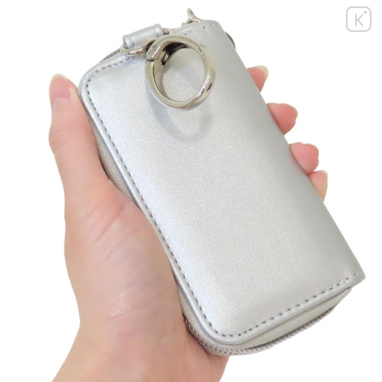 Japan Peanuts Key Case Holder - Snoopy : Take It Easy Metallic Silver - 2