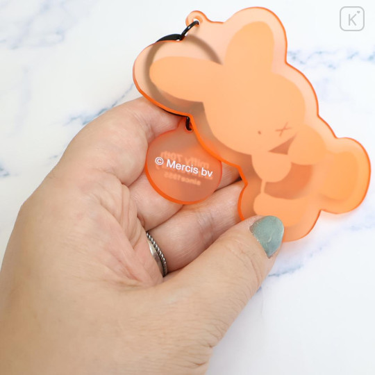 Japan Miffy Acrylic Keychain - Miffy : 70th Anniversary Orange - 2