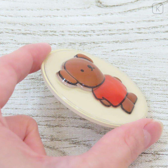 Japan Miffy Acrylic Badge - Boris : Light Yellow - 2
