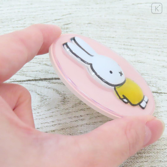 Japan Miffy Acrylic Badge - Miffy : Light Pink - 2