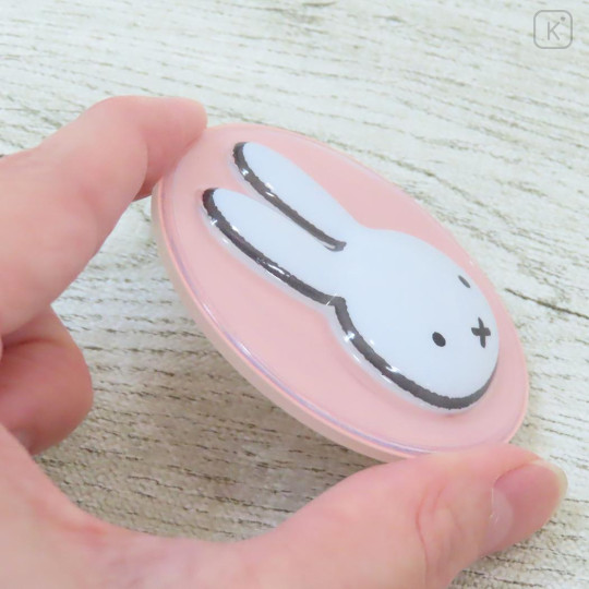 Japan Miffy Acrylic Badge - Miffy : Face Light Pink - 2