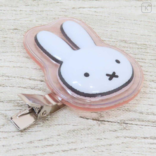 Japan Miffy Acrylic Hair Clip - Miffy : Face - 2