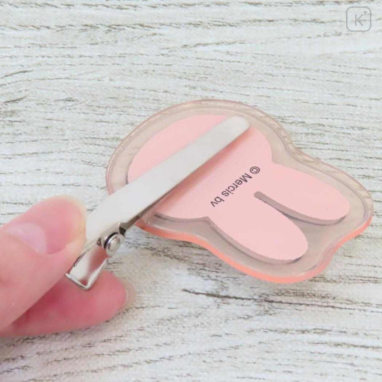 Japan Miffy Acrylic Hair Clip - Miffy : Face - 3