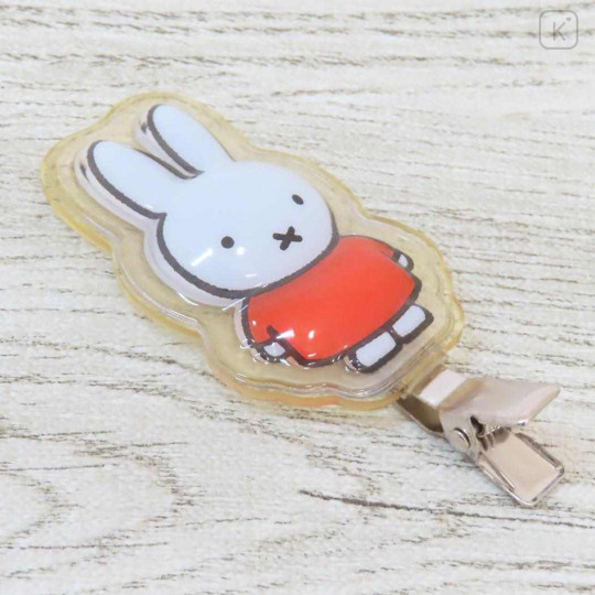 Japan Miffy Acrylic Hair Clip - Miffy : Orange Dress - 2