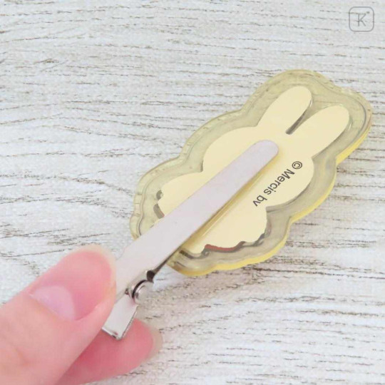 Japan Miffy Acrylic Hair Clip - Miffy : Orange Dress - 3