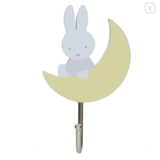 Japan Miffy Wooden Magnetic Hook - Miffy : Moon - 1