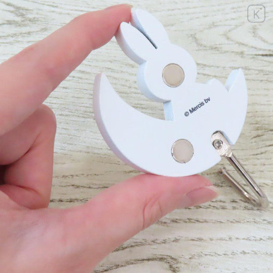 Japan Miffy Wooden Magnetic Hook - Miffy : Moon - 2