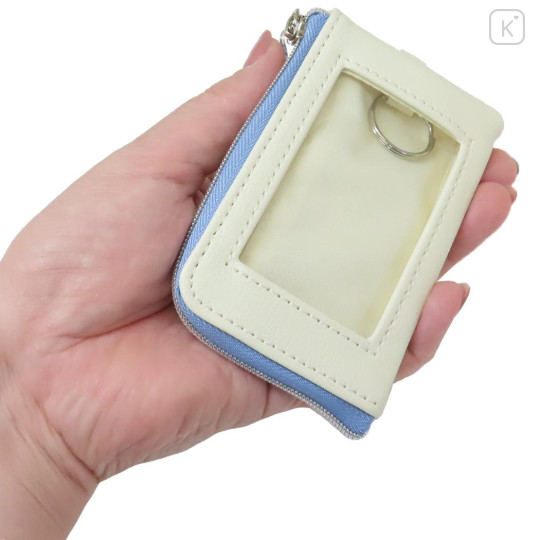 Japan Miffy Key & Pass Pouch - Miffy : Blue Dress Beige - 2