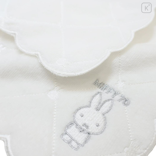 Japan Miffy Embroidered Mini Towel Handkerchief - Miffy : White - 2