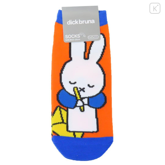Japan Miffy Socks - Miffy : Blue Dress Orange - 1