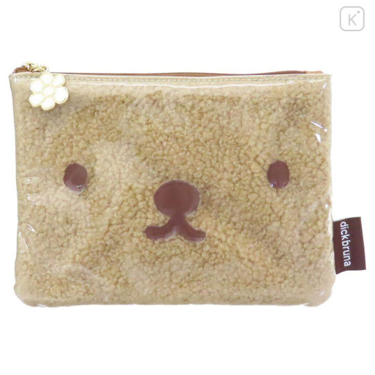 Japan Miffy Boa Face Cosmetic Pouch - Boris & Miffy : Face - 1