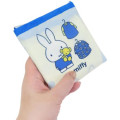 Japan Miffy Eco Shopping Bag - Miffy : Blue Flower White - 4