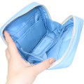 Japan Miffy Vertical Cosmetic Pouch - Miffy : Face Light Blue - 3