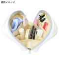 Japan Miffy Vertical Cosmetic Pouch - Miffy : Face Light Blue - 5