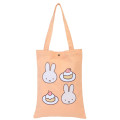 Japan Miffy Canvas Tote Bag - Miffy : Orange - 1